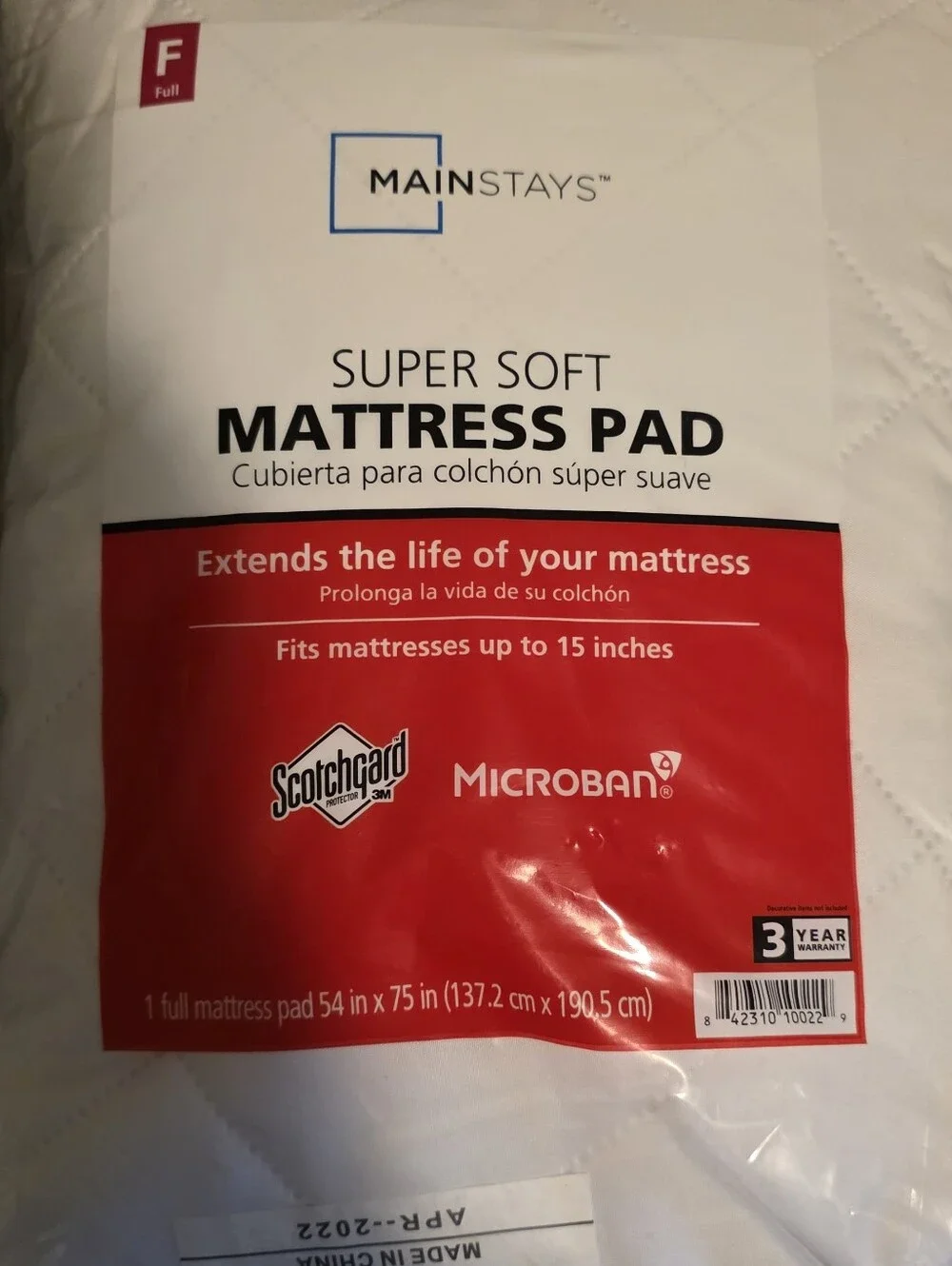 New Serta So Soft 60c Sheet Set & Matress Pad Full Size Bedding